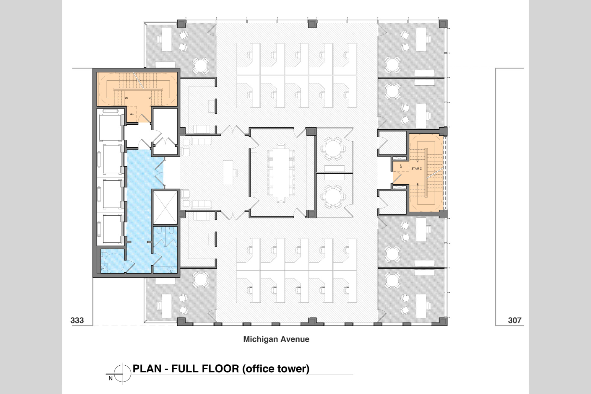 High Rise Study Office Plan