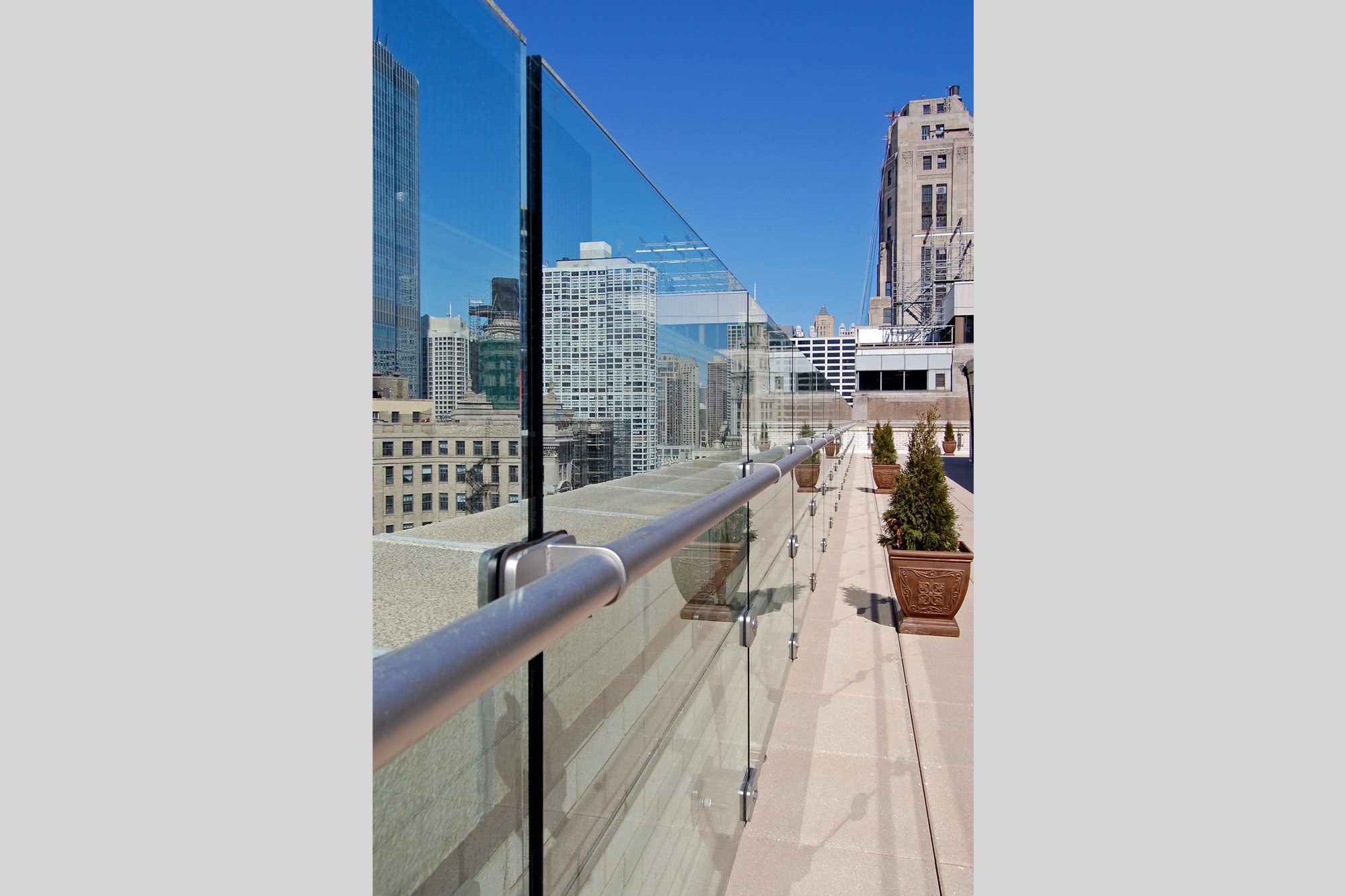 Rooftop Terrace Railing Detail